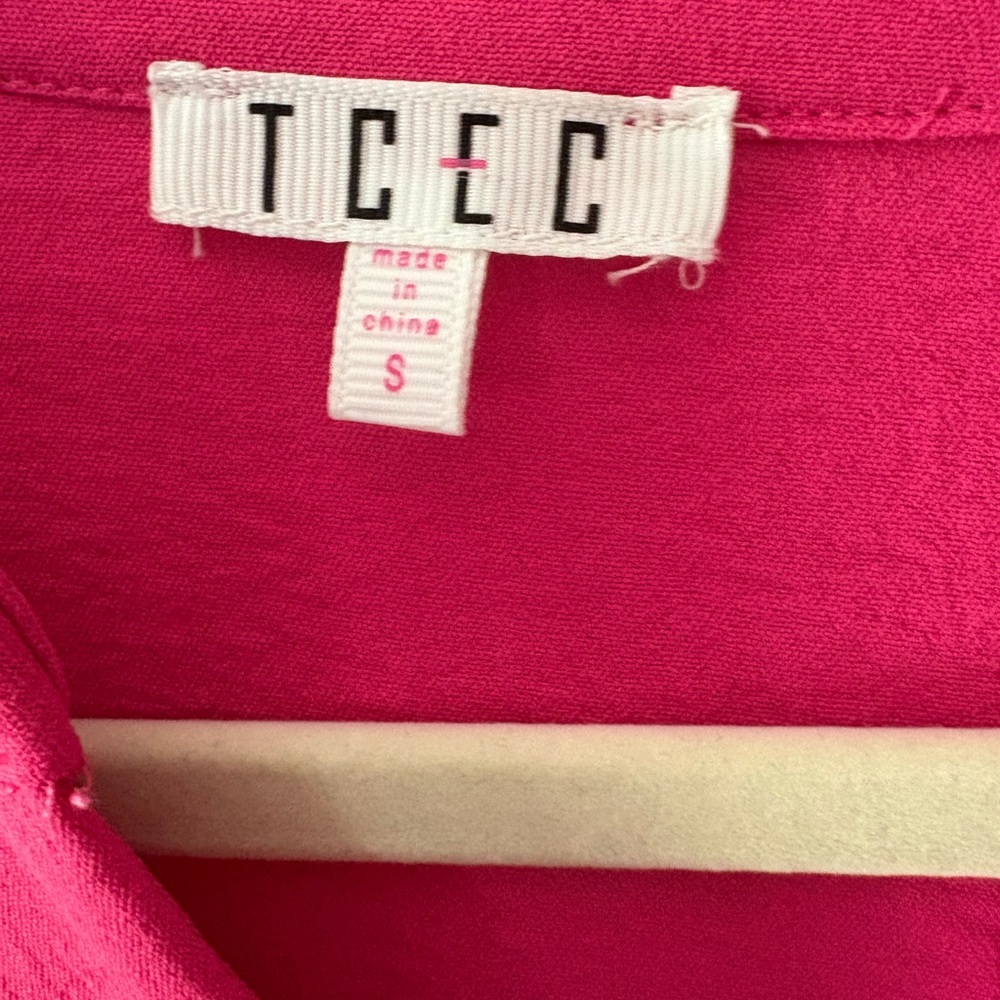 TCEC Fuchsia Ruffle Sleeve Dress - Picture 2 of 2